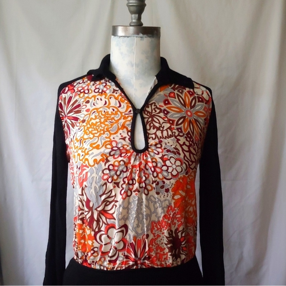 Emilio Pucci Floral Wool Silk Knit